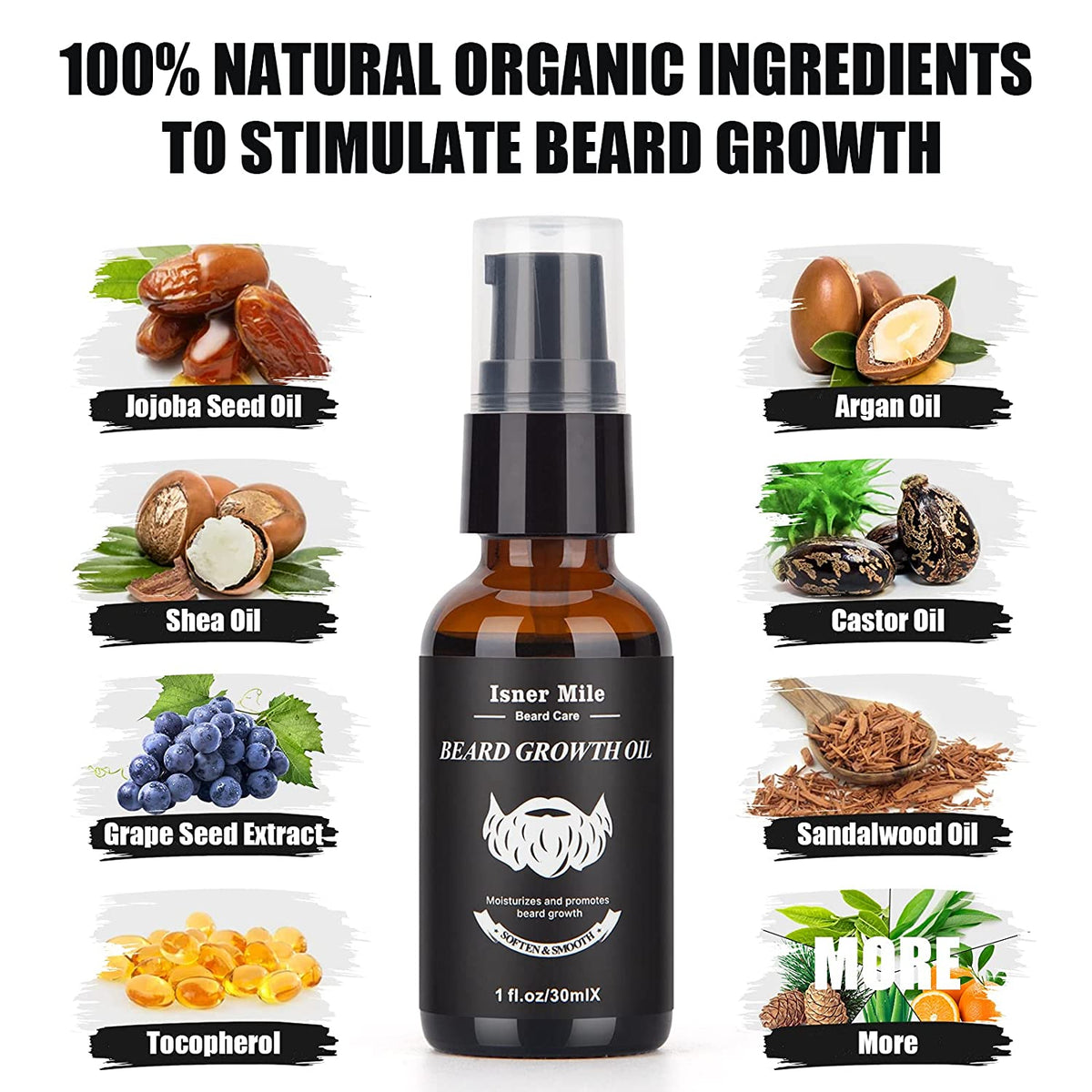 Beard Growth Oil Kit / 2 Pack Isner Mile
