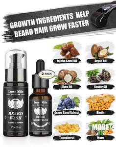Isner Mile Beard Growth Kit / Beard Care & Growth Set