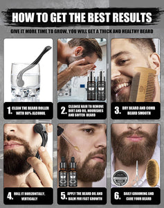 Isner Mile Beard Growth Kit / Beard Care & Growth Set