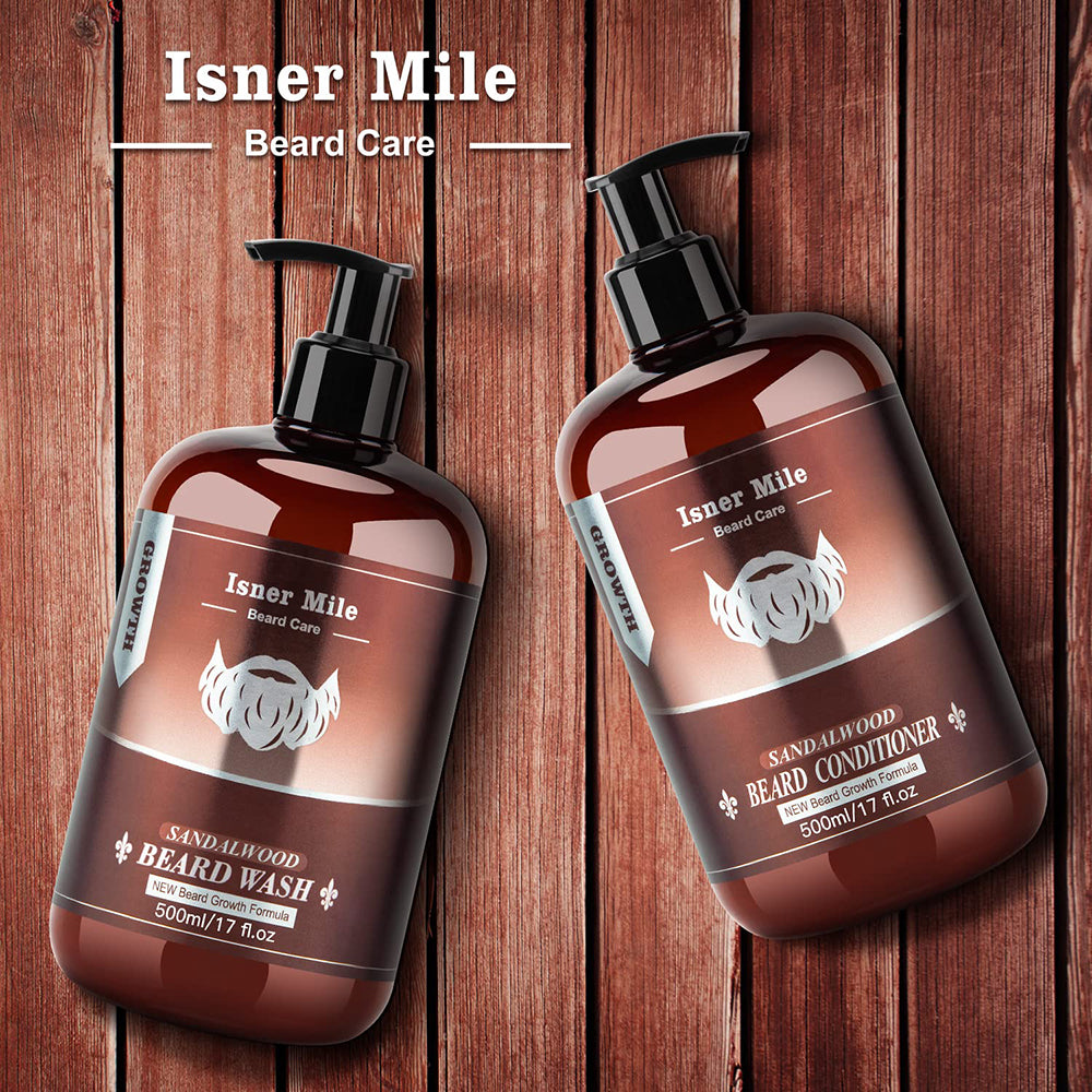 Isner Mile Beard Wash And Conditioner Kit / Sandalwood