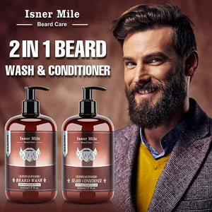 Isner Mile Beard Wash And Conditioner Kit / Sandalwood
