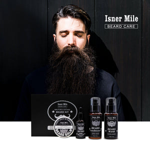 Isner Mile Beard Grooming Kit for Men Beards / Mustache Grooming Kit for Men / Beard Set / 4pcs