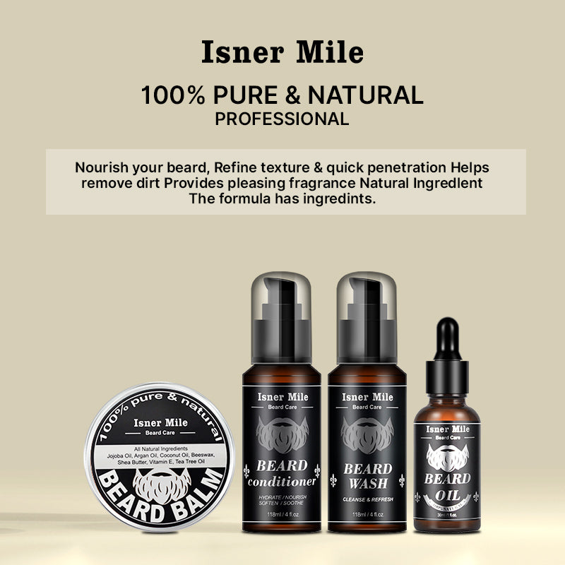 Isner Mile Beard Grooming Kit For Men Beards Mustache Grooming Kit F 4361