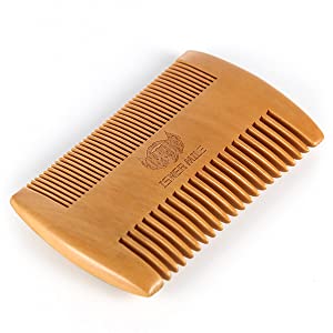 Isner Mile Natural Handmade Mahogany Comb